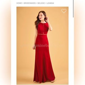 NWT Crepe and Lace Jewel Neckline Long Stretch Dress